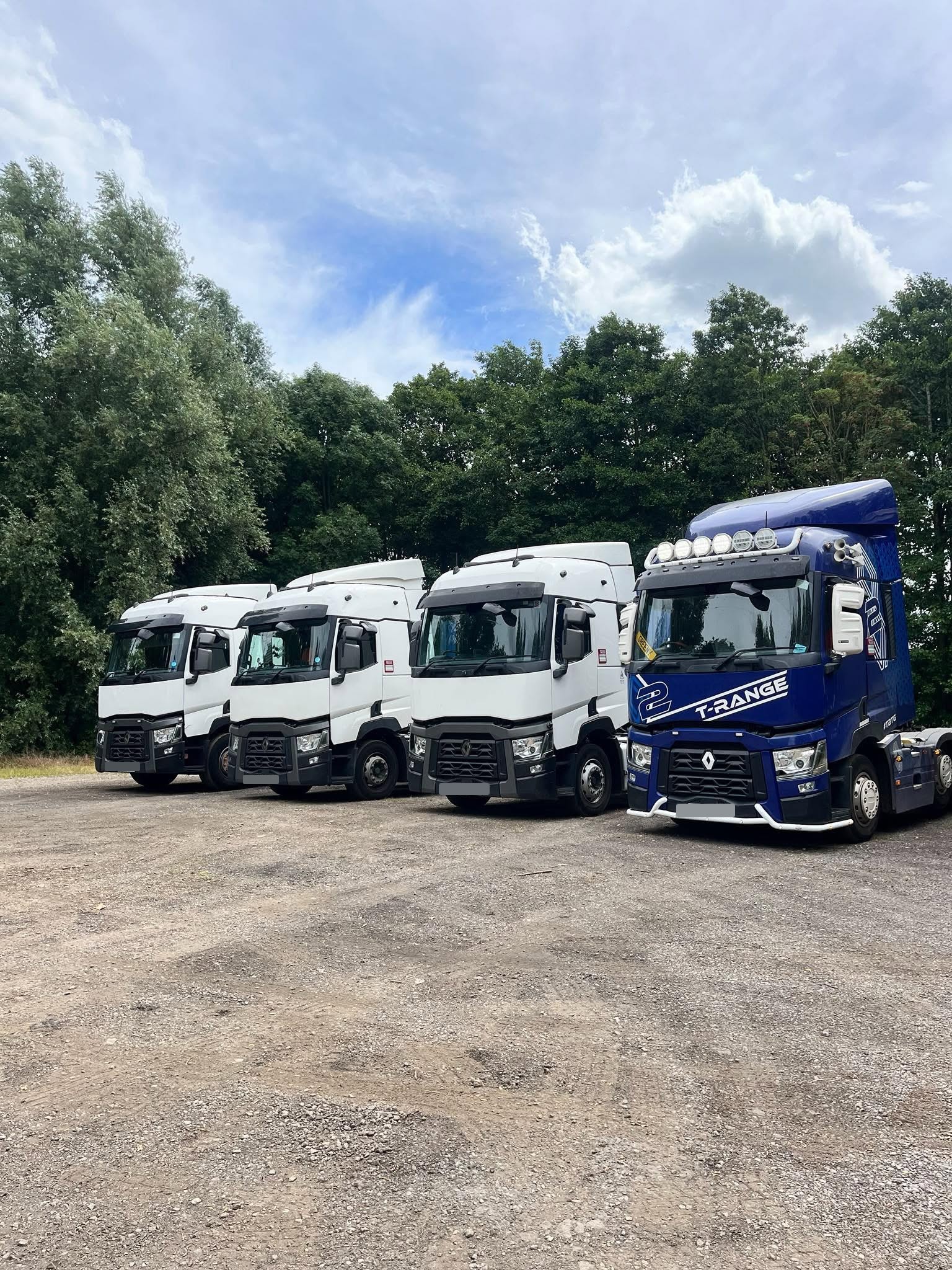 Renault T-Range tractor units on the yard at Hatfield Woodhouse